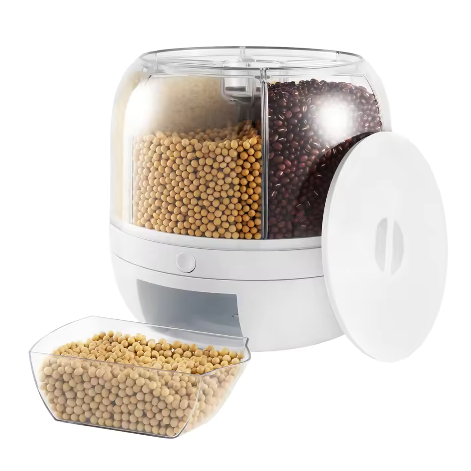 360° Rotating Rice Storage Dispenser