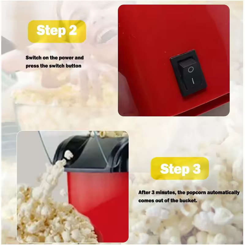 Mini Electric Popcorn Maker Machine