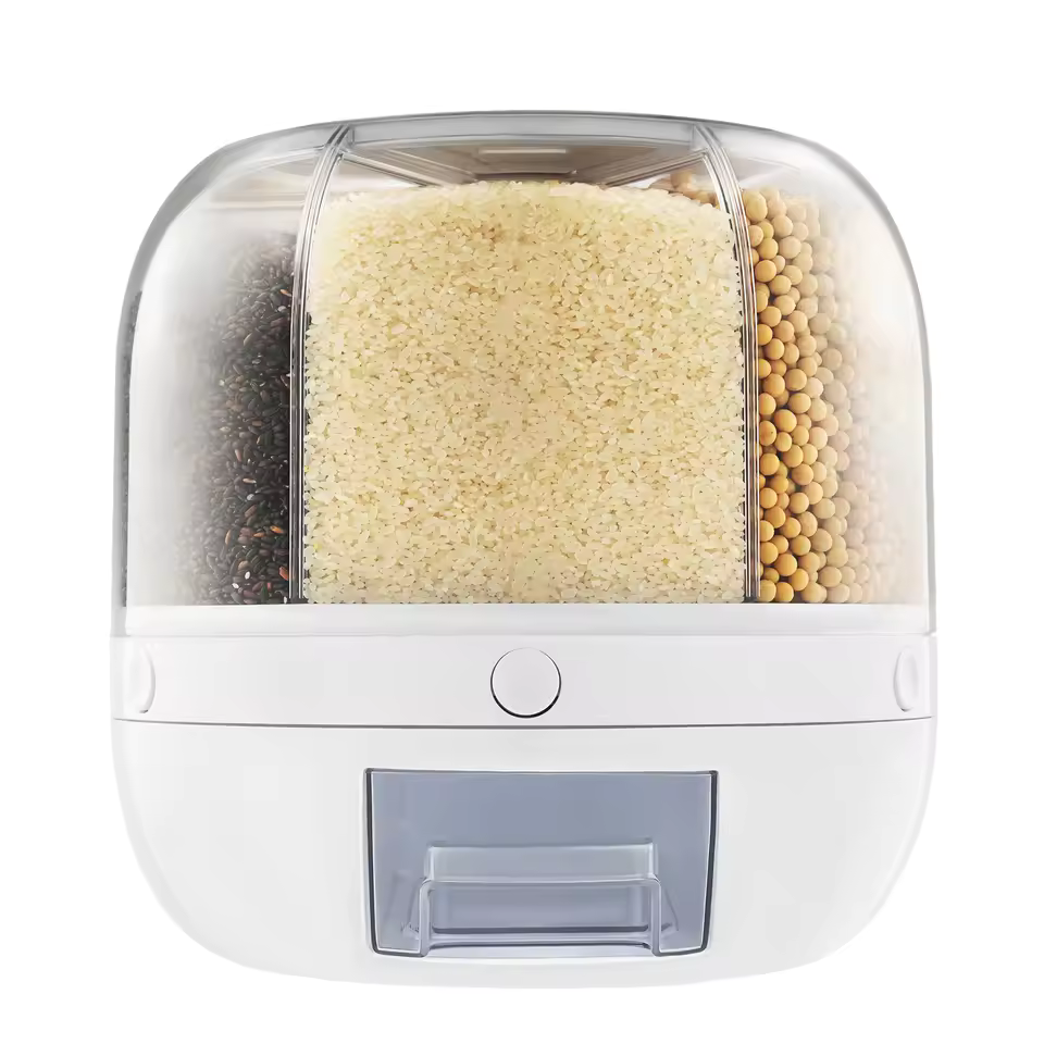 360° Rotating Rice Storage Dispenser